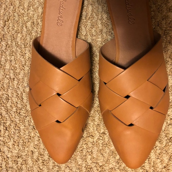 madewell woven mules